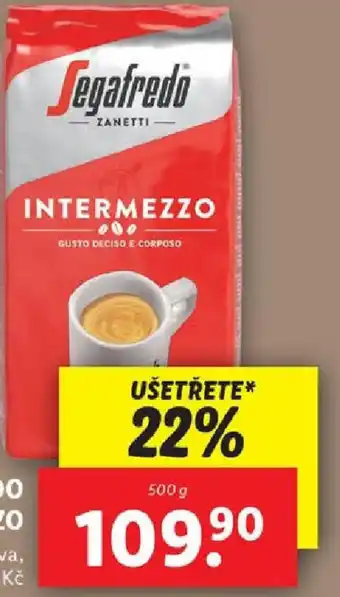 Lidl SEGAFREDO INTERMEZZO nabídka