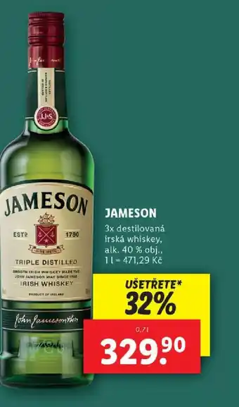 Lidl JAMESON 0.7L nabídka