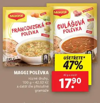 Lidl MAGGI POLÉVKA nabídka