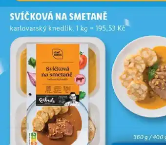 Lidl SVÍČKOVÁ NA SMETANĚ nabídka