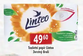 Astur&Qanto Toaletní papír Linteo 3vrstvý 8rolí nabídka