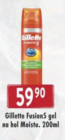 Gillette Fusion5 gel na hol Moistu. 200ml