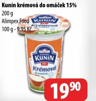 Partner Maloobchodní síť Kunín krémová do omáček 15% nabídka