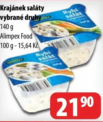 Partner Maloobchodní síť Krajánek saláty vybrané druhy nabídka