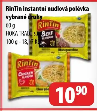 Partner Maloobchodní síť RinTin instantní nudlová polévka vybrané druhy nabídka