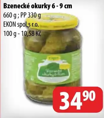 Bzenecké okurky 6-9 cm