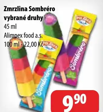 Zmrzlina Sombréro vybrané druhy