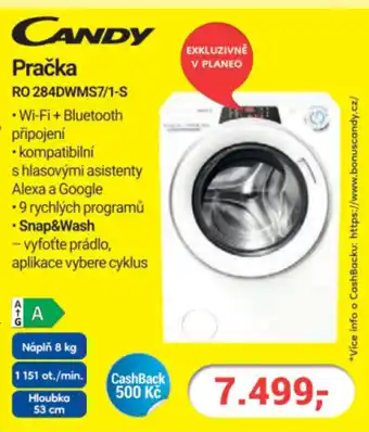 Planeo Elektro CANDY Pračka RO 284DWMS7/1-S nabídka
