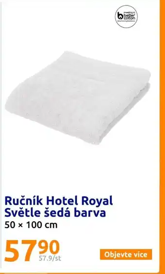 Action Ručník Hotel Royal Světle šedá barva nabídka