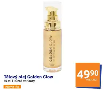 Action Tělový olej Golden Glow nabídka