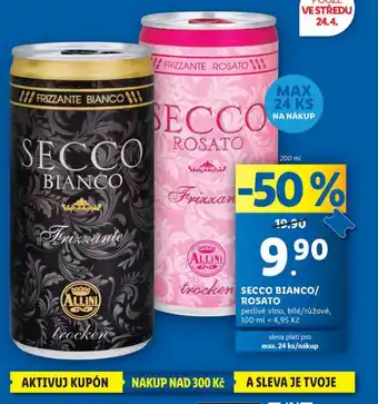 Lidl Secco bianco / rosato nabídka