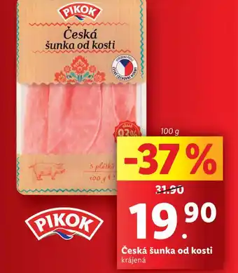 Lidl Česká šunka od kosti nabídka