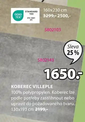 JYSK KOBEREC VILLEPLE nabídka