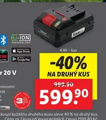 Lidl Smart akumulátor 4 ah nabídka