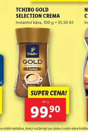 Lidl Tchibo gold selection crema nabídka