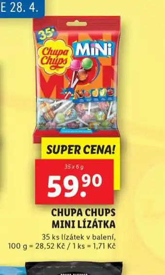 Lidl Chupa chups mini lízátka nabídka