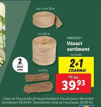 Lidl Vázací sortiment nabídka