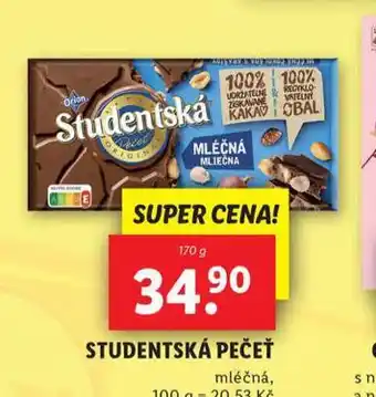 Lidl Orion studentská pečeť nabídka