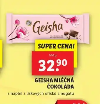 Lidl Geisha mléčná čokoláda nabídka