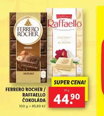 Lidl Raffaello čokoláda nabídka