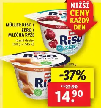 Lidl Müller riso / zero / mléčná rýže nabídka