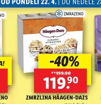 Lidl Zmrzlina häagen dazs nabídka