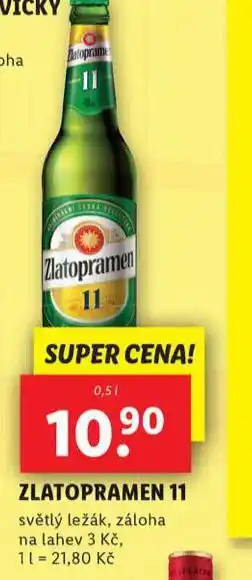 Lidl Pivo zlatopramen 11 nabídka