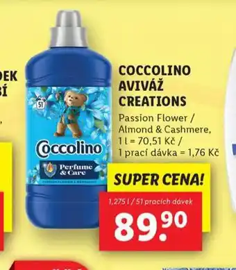 Lidl Coccolino aviváž creations nabídka