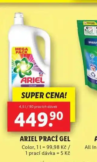 Lidl Ariel prací gel nabídka