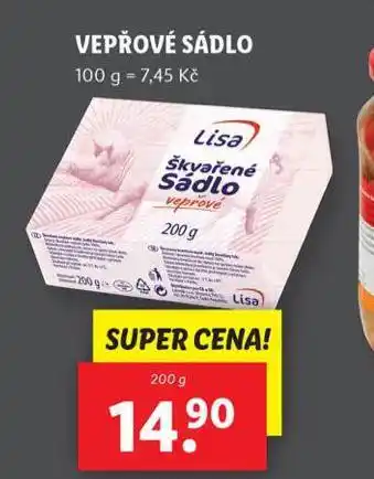 Lidl Vepřové sádlo nabídka