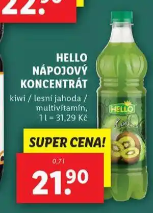 Lidl Hello nápojový koncentrát nabídka