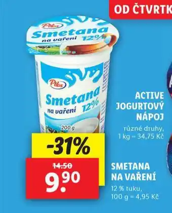 Lidl Smetana na vaření nabídka