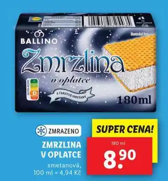 Lidl Zmrzlina v oplatce nabídka