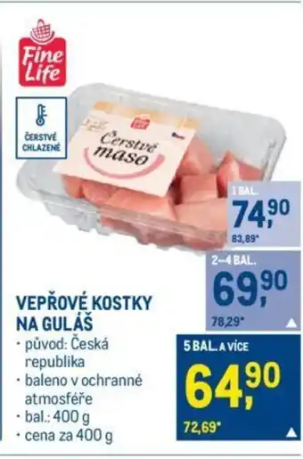 Makro VEPŘOVÉ KOSTKY NA GULÁŠ nabídka