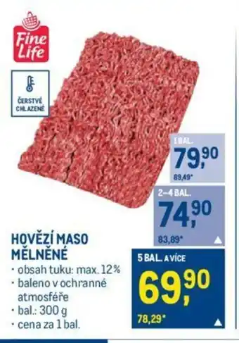 Makro HOVĚZÍ MASO MĚLNĚNÉ nabídka