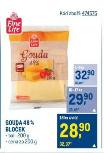 Makro GOUDA 48% BLOČEK nabídka