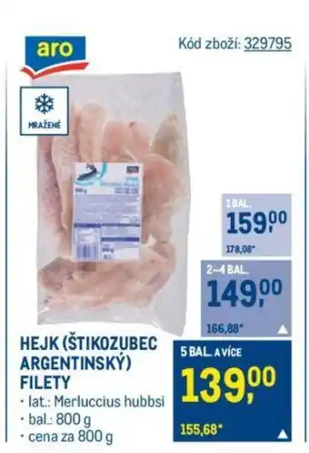 Makro HEJK (ŠTIKOZUBEC ARGENTINSKÝ) FILETY nabídka