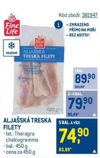 Makro ALJAŠSKÁ TRESKA FILETY nabídka