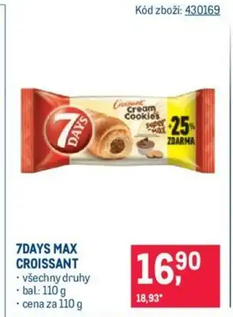 Makro 7DAYS MAX CROISSANT nabídka