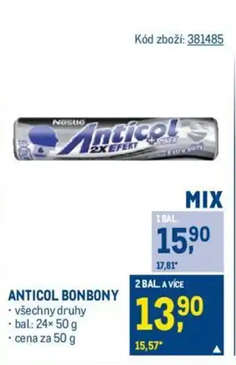 Makro ANTICOL BONBONY nabídka