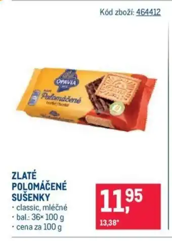 Makro ZLATÉ POLOMÁČENÉ SUŠENKY nabídka