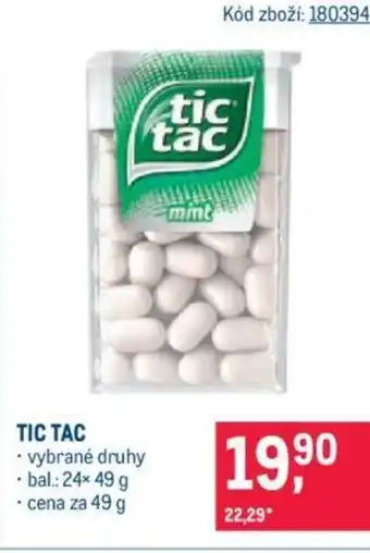 Makro TIC TAC nabídka