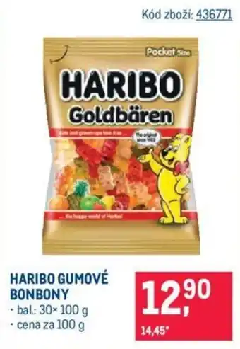 Makro HARIBO GUMOVÉ BONBONY nabídka