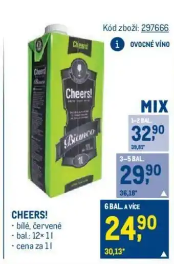 Makro CHEERS! nabídka