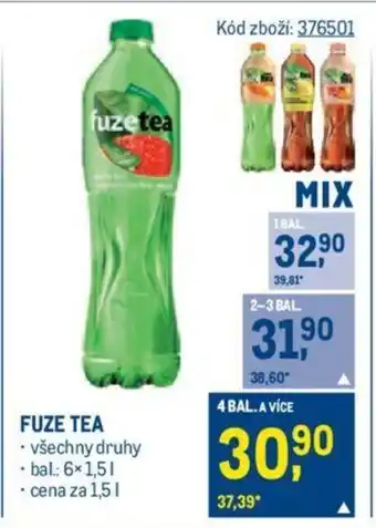 Makro FUZE TEA nabídka