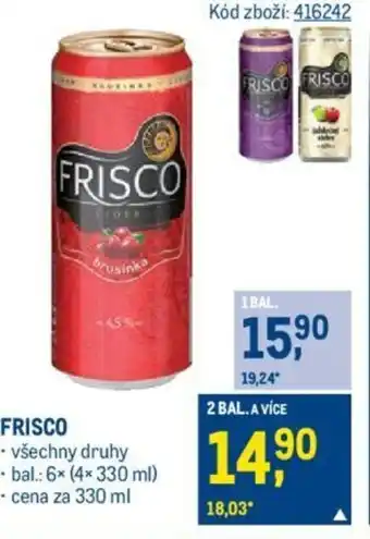 Makro FRISCO nabídka