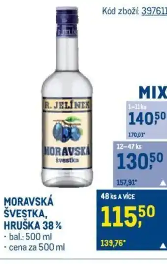 Makro MORAVSKÁ ŠVESTKA, HRUŠKA 38% nabídka