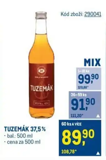 Makro TUZEMÁK 37,5% nabídka