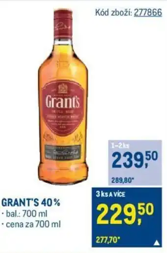 Makro GRANT'S 40% nabídka