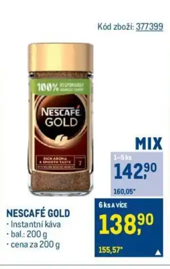 Makro NESCAFÉ GOLD nabídka